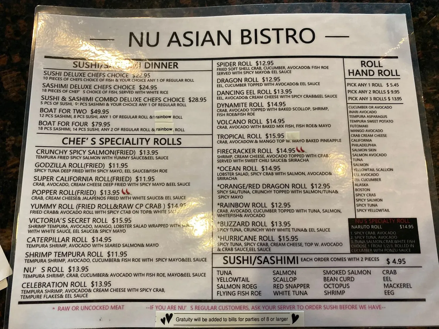 Menu 1