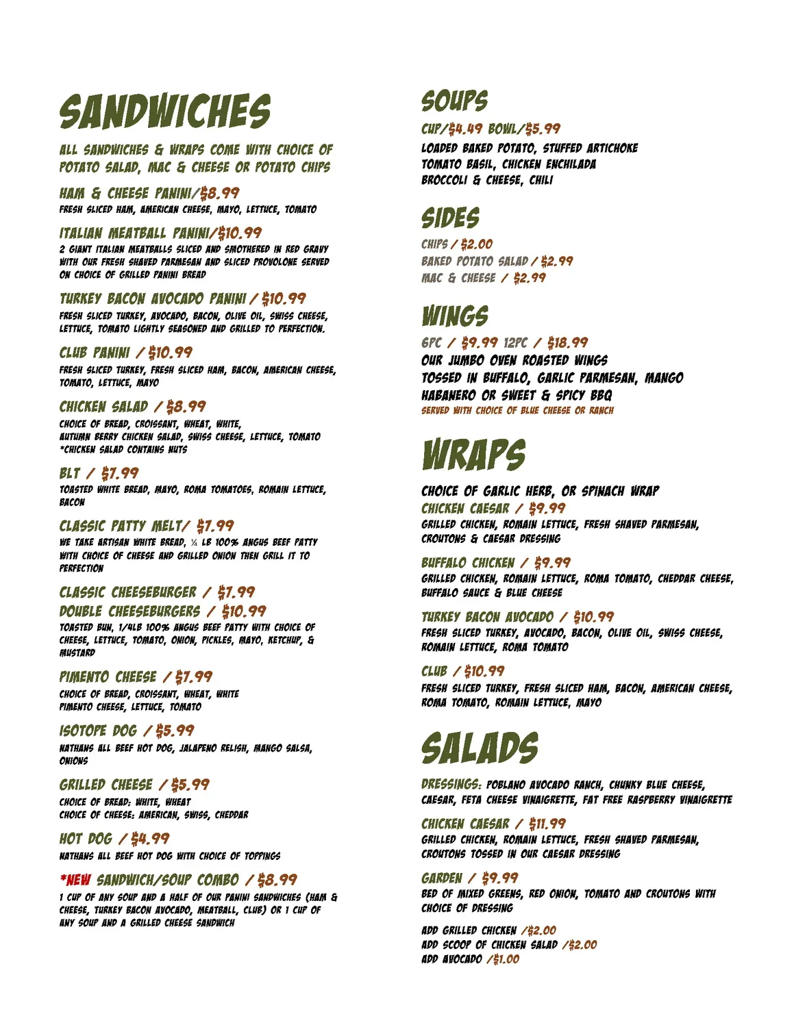 Menu 2