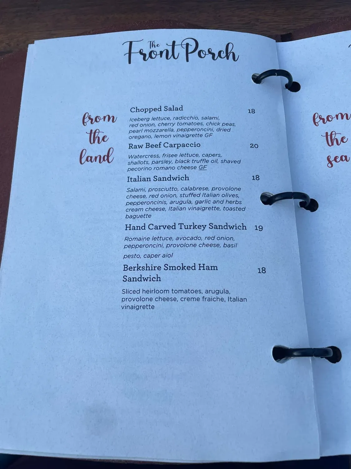 Menu 6