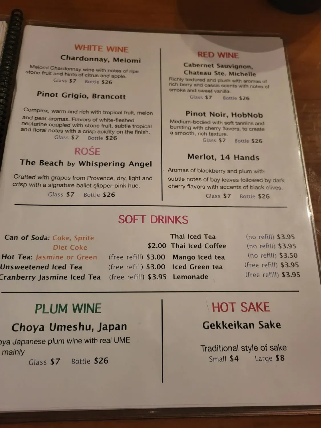 Menu 6