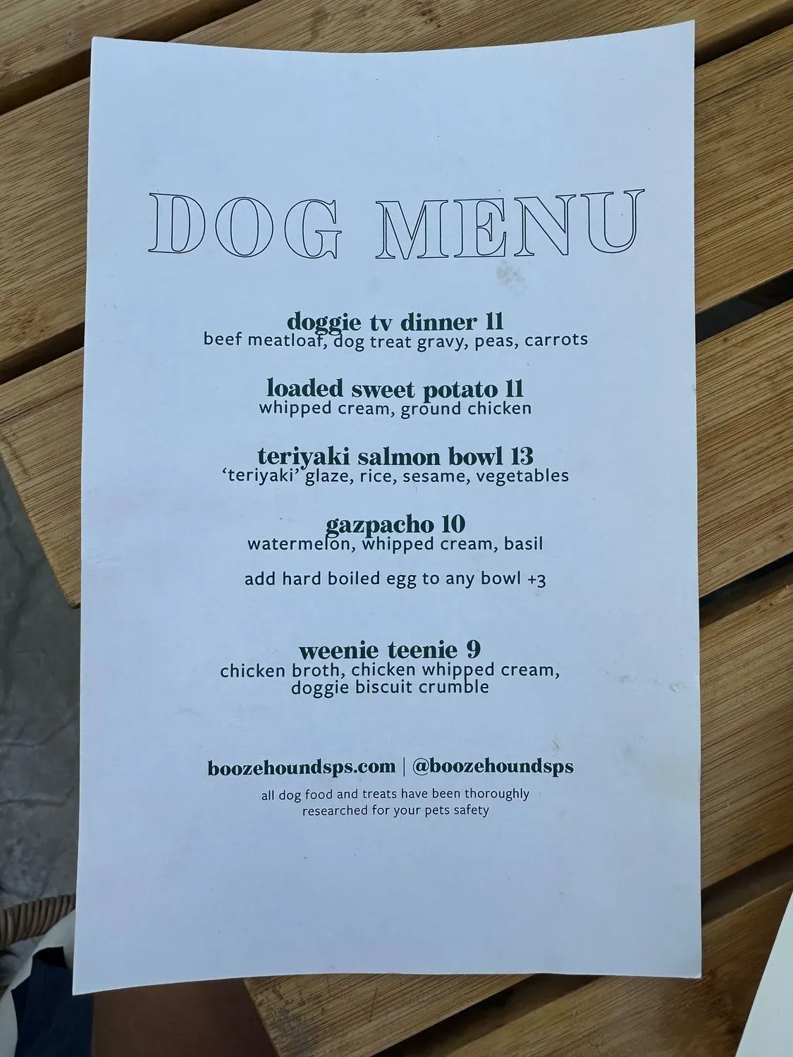 Menu 5