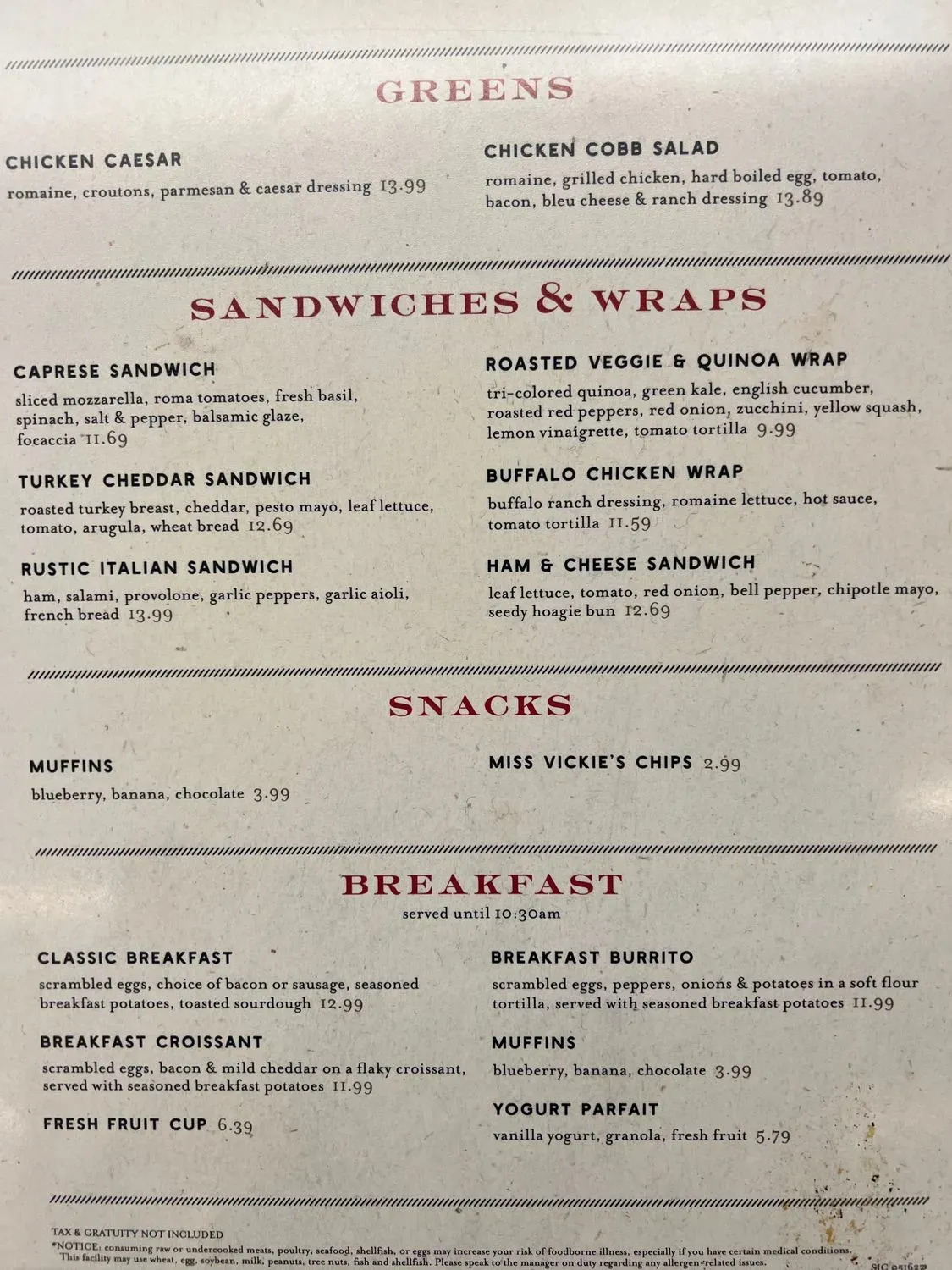 Menu 5