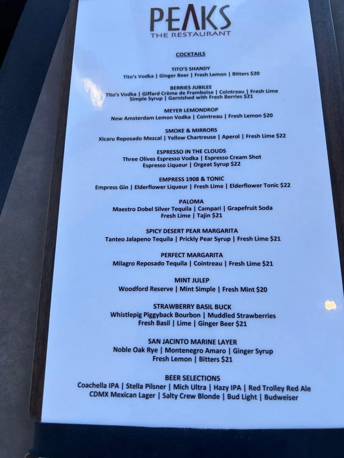 Menu 6