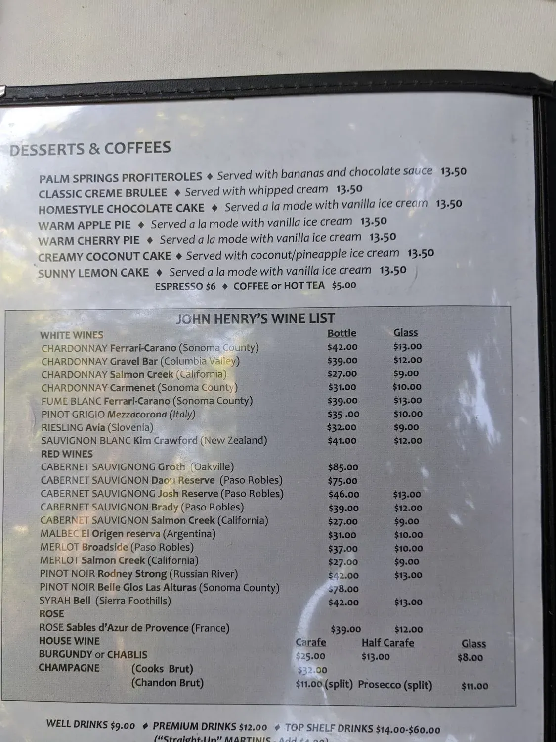 Menu 5