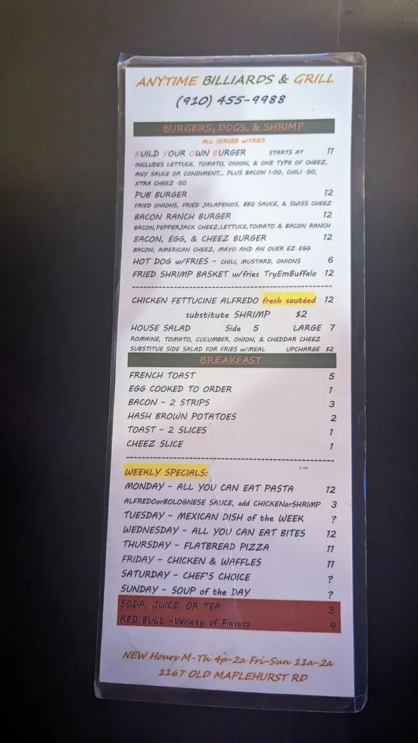 Menu 2