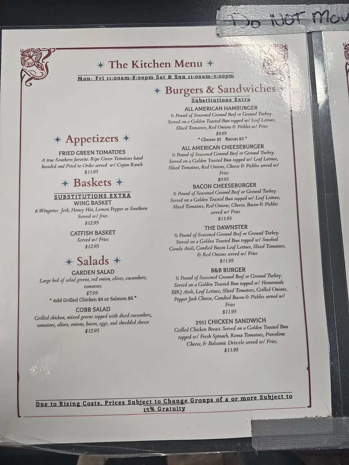 Menu 2