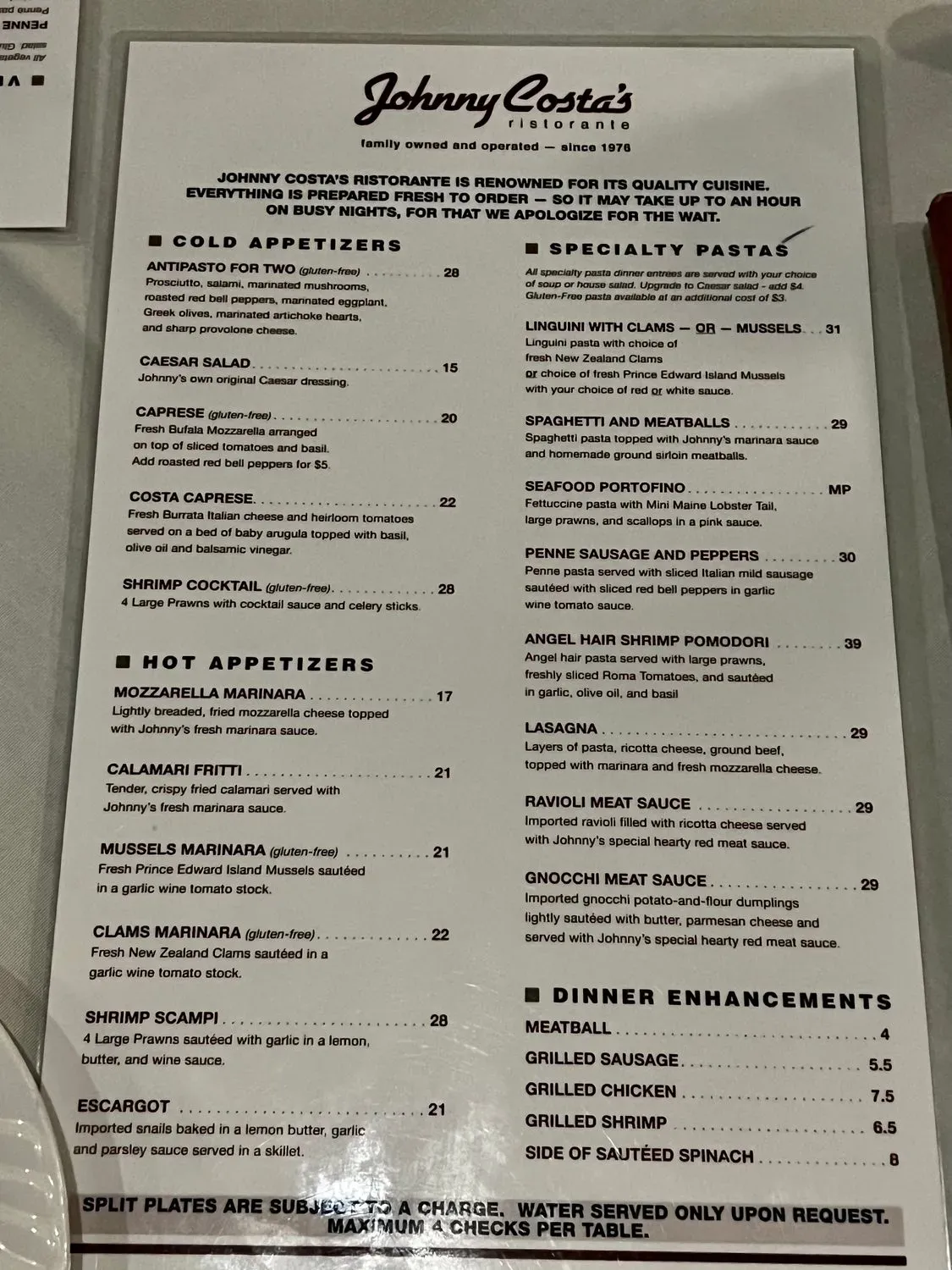 Menu 1