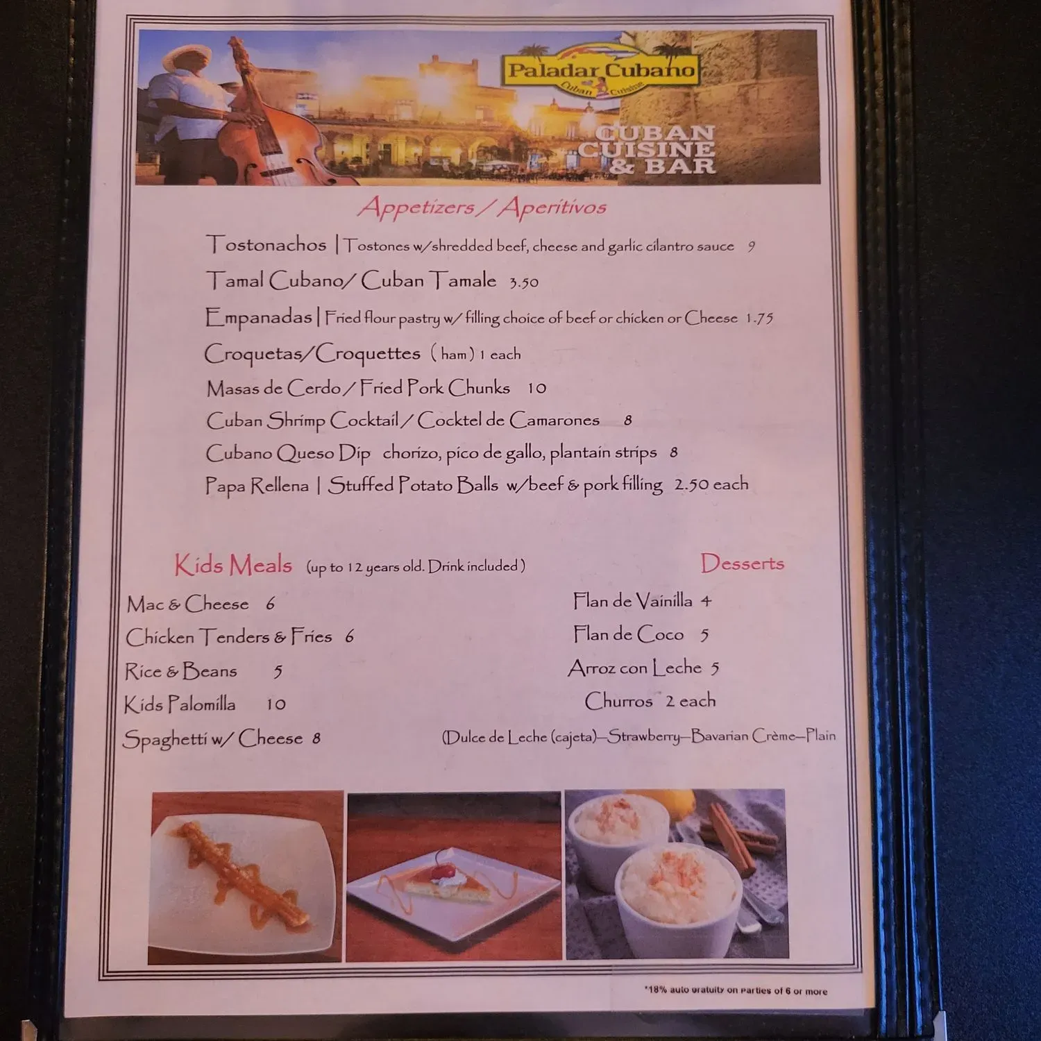 Menu 5