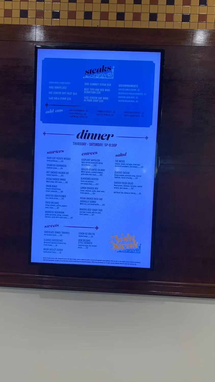 Menu 1