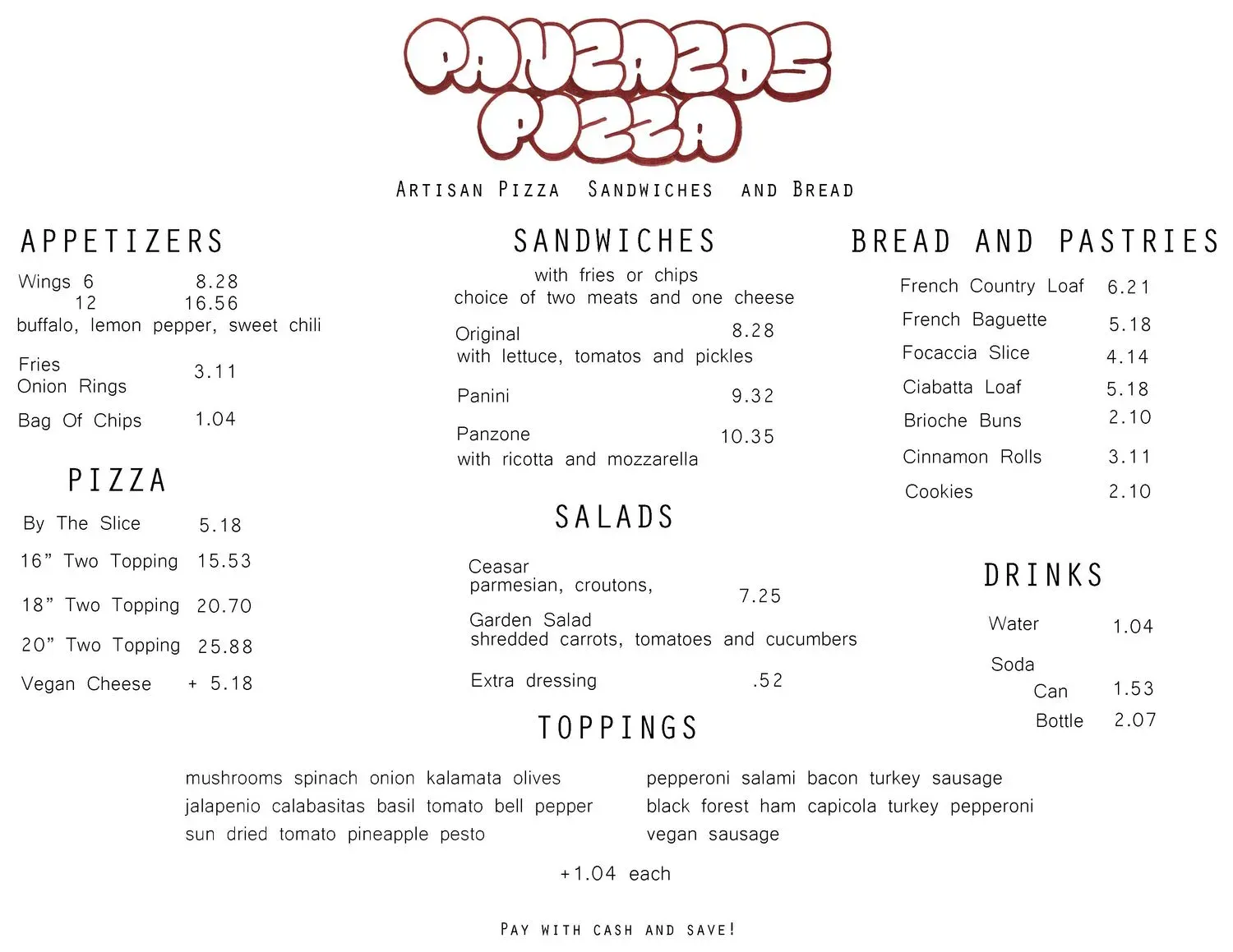 Menu 2