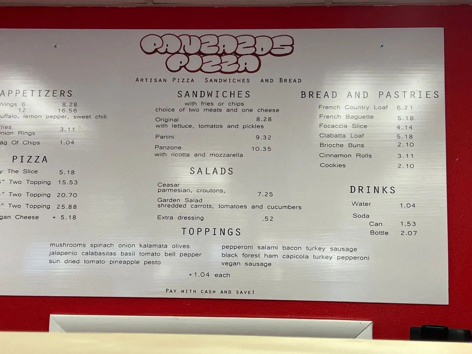 Menu 1