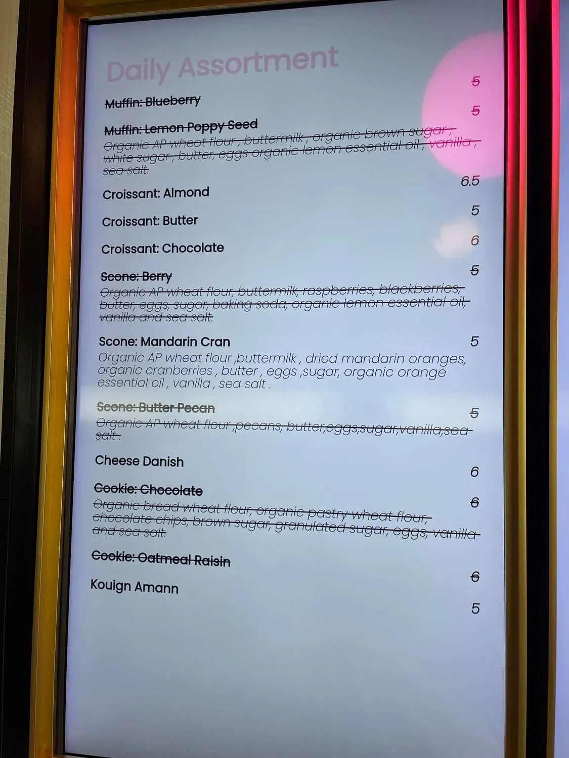 Menu 4