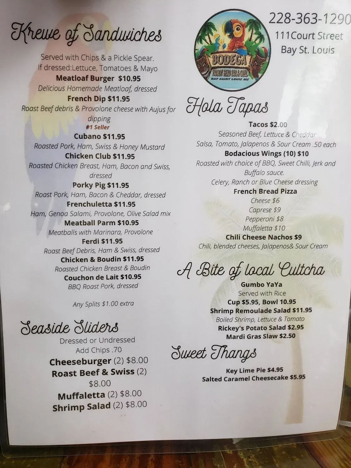 Menu 1