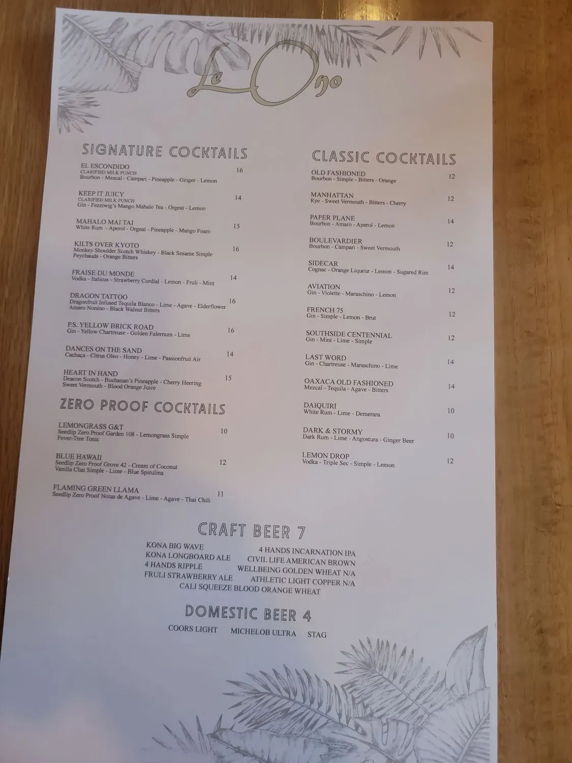 Menu 2