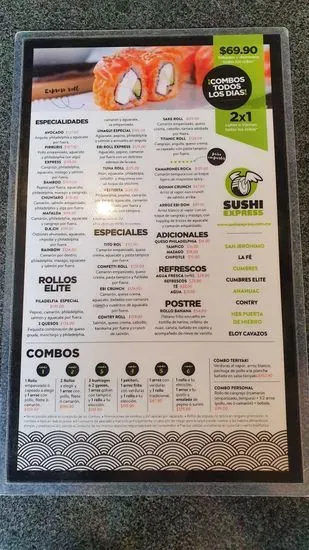 Sushi Express Menu | San Nicolás de los Garza, Nuevo Leon | Checkle