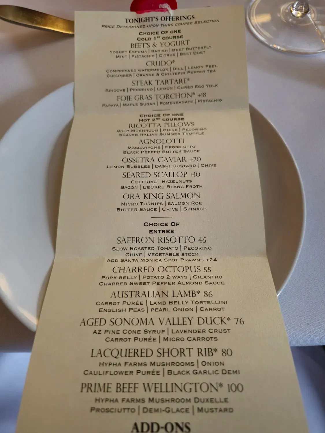 Menu 5