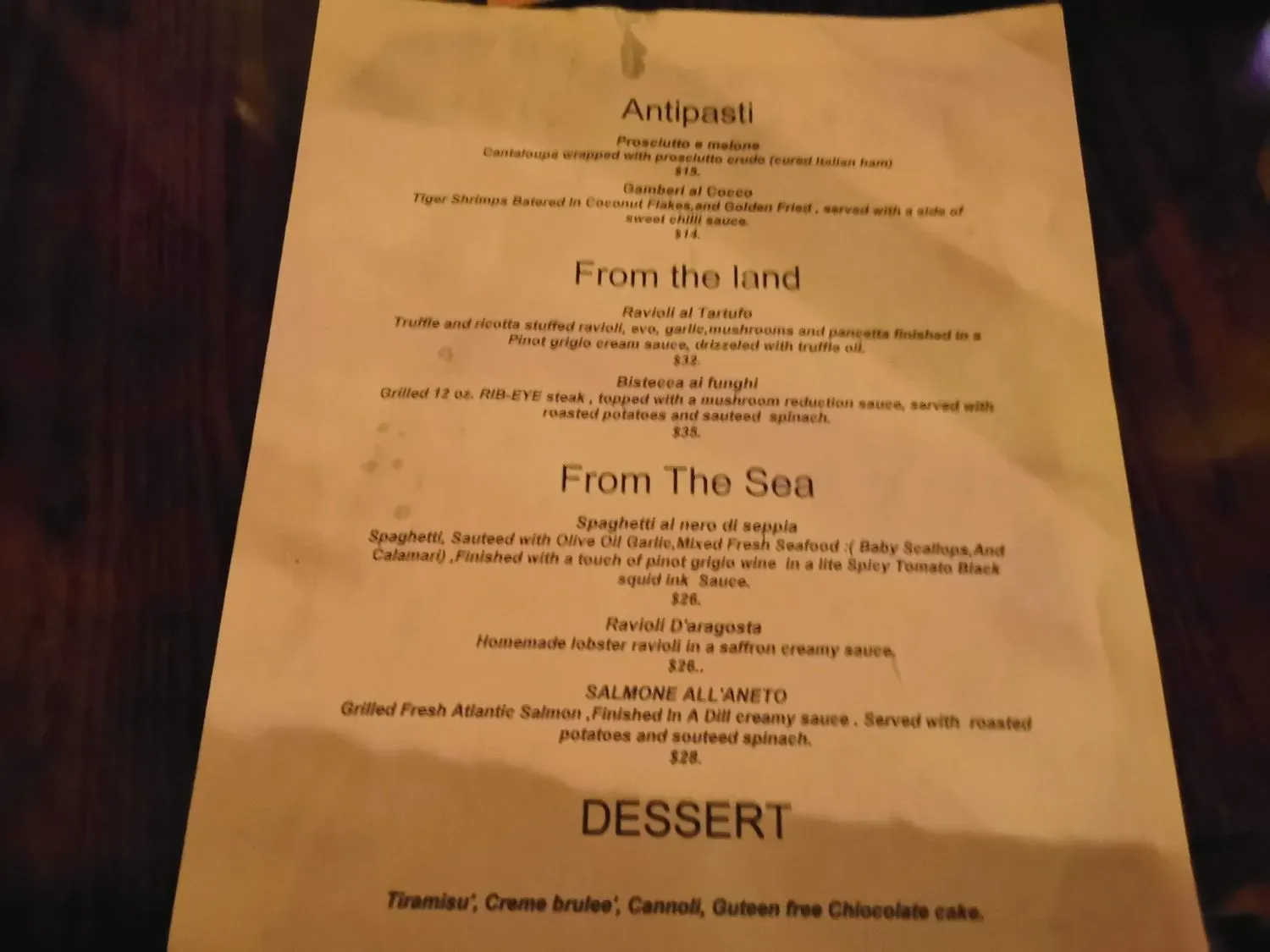 Menu 4