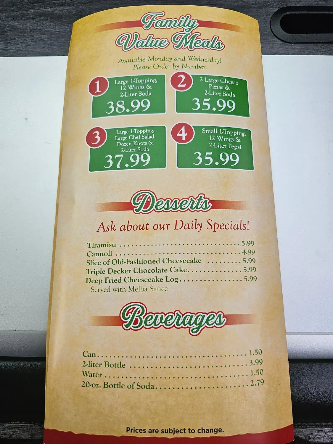 Menu 2