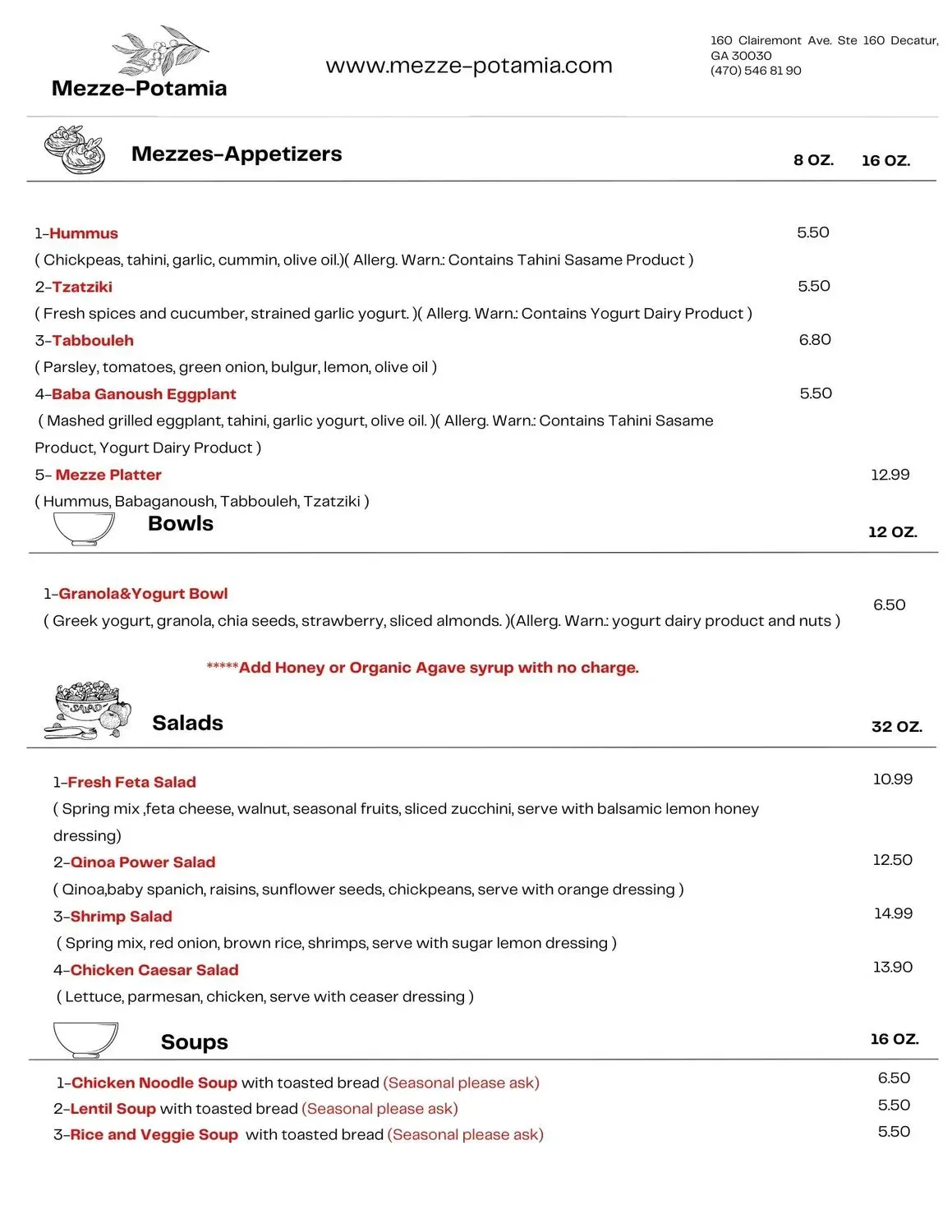 Menu 3