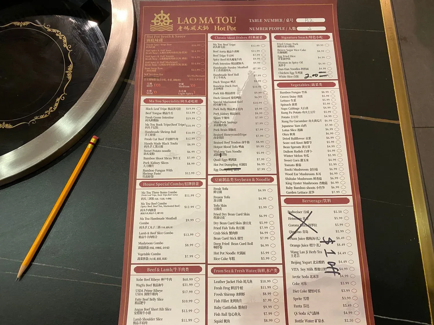 Menu 2