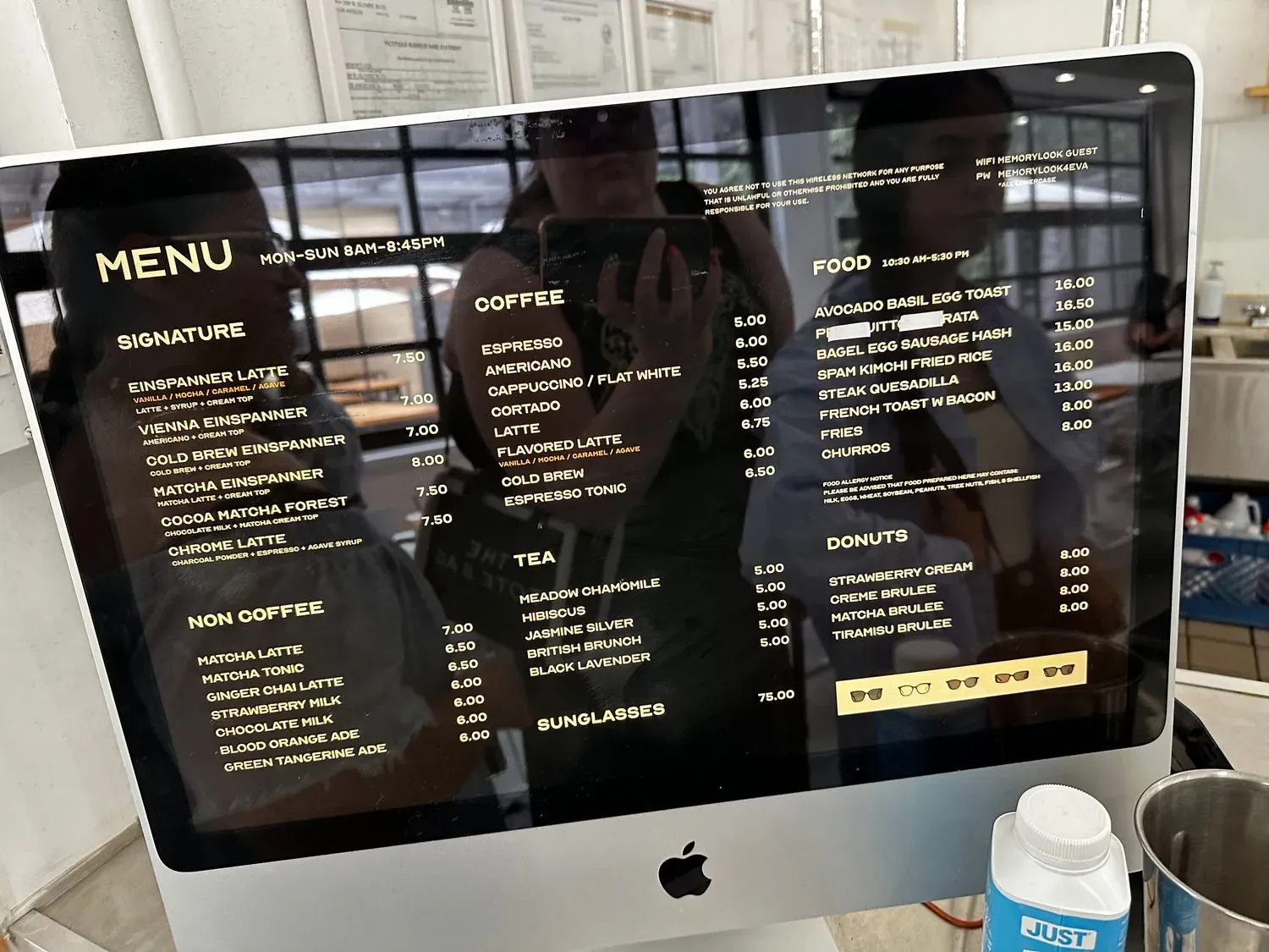 MEMORYLOOK Menu - Updated November 2025