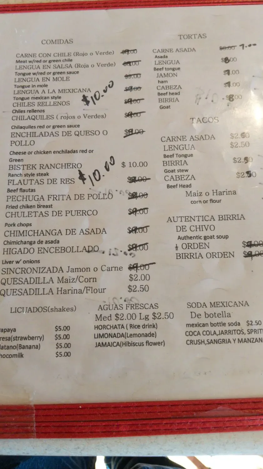 Menu 5