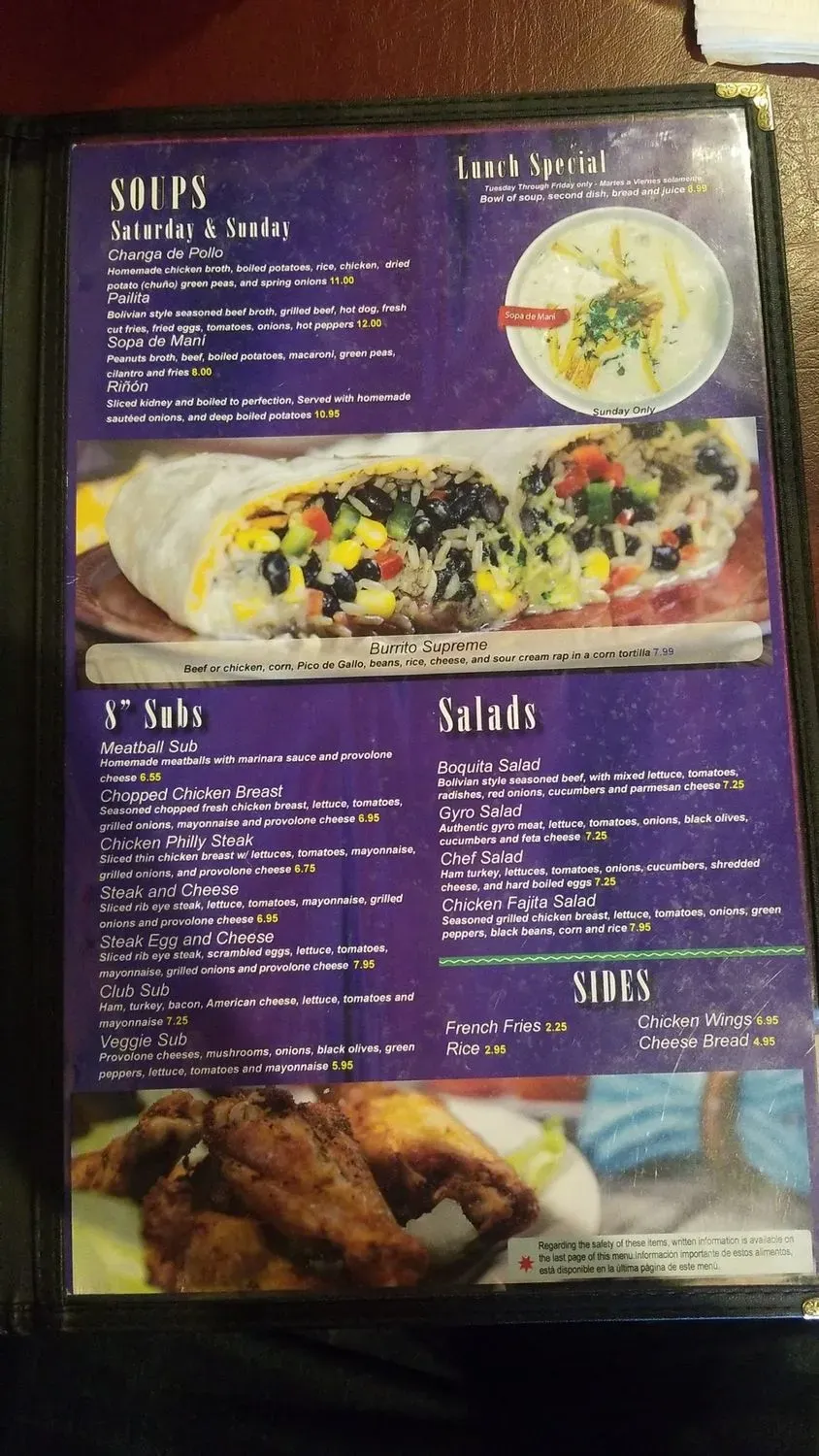 Menu 1