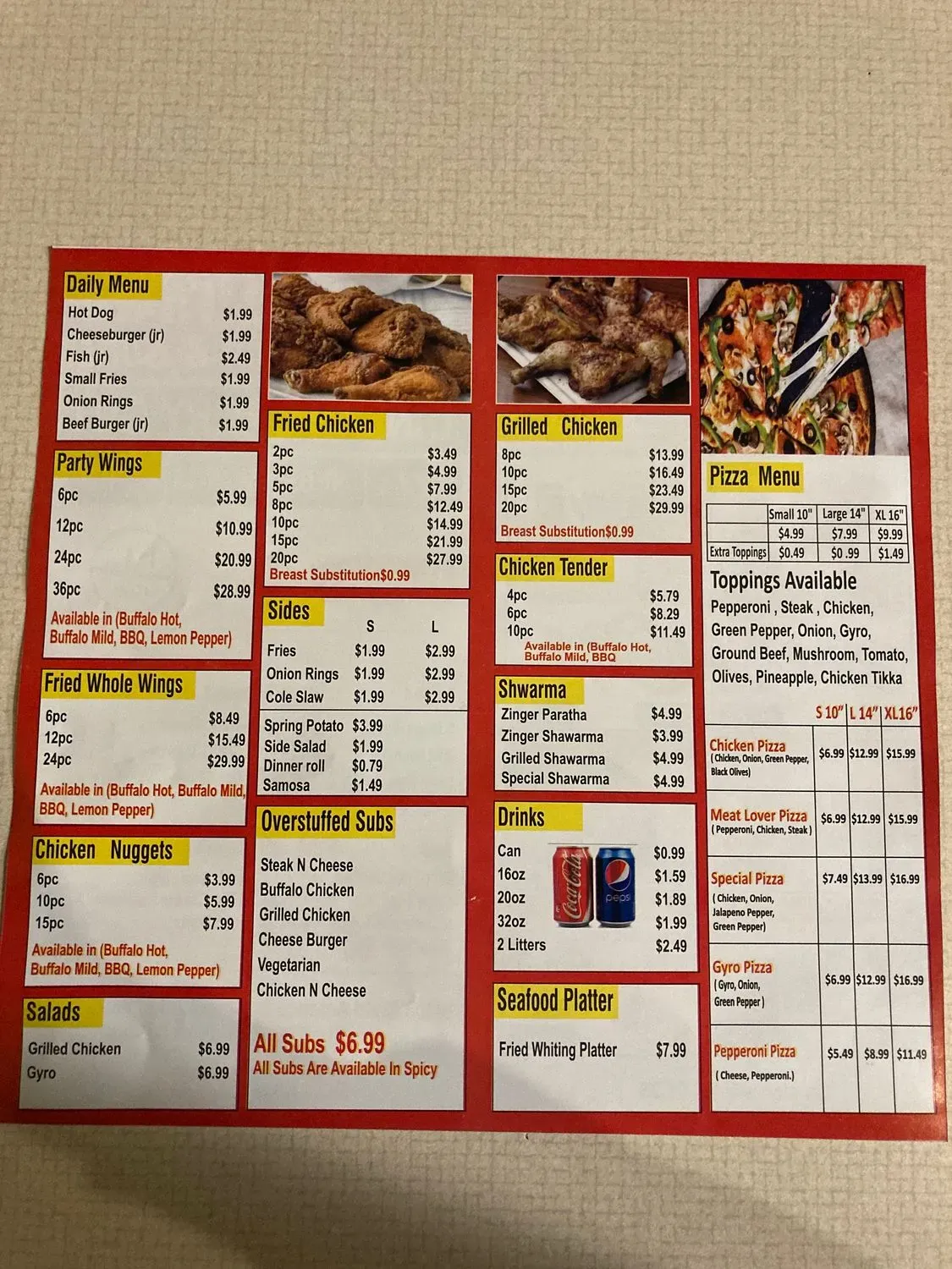 Menu 6