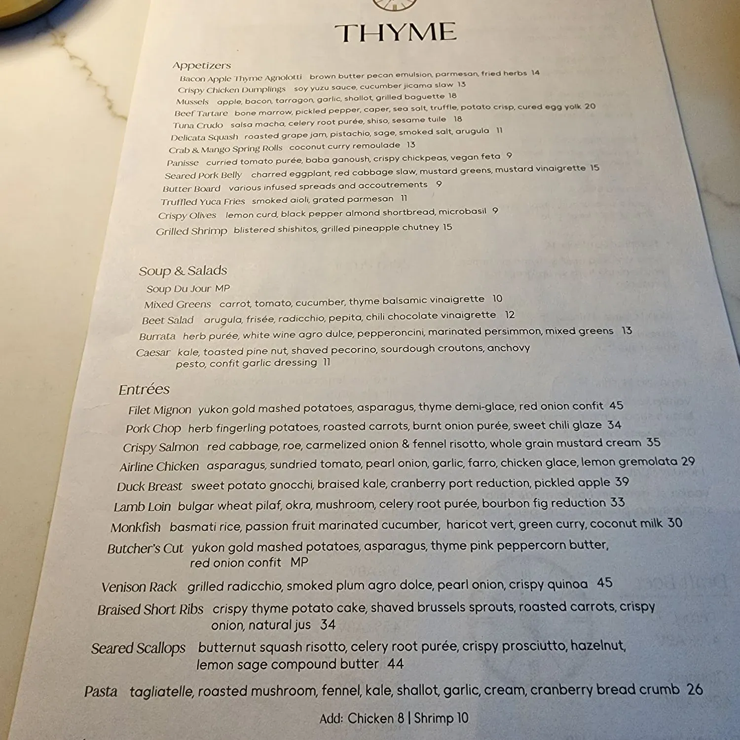 Menu 1