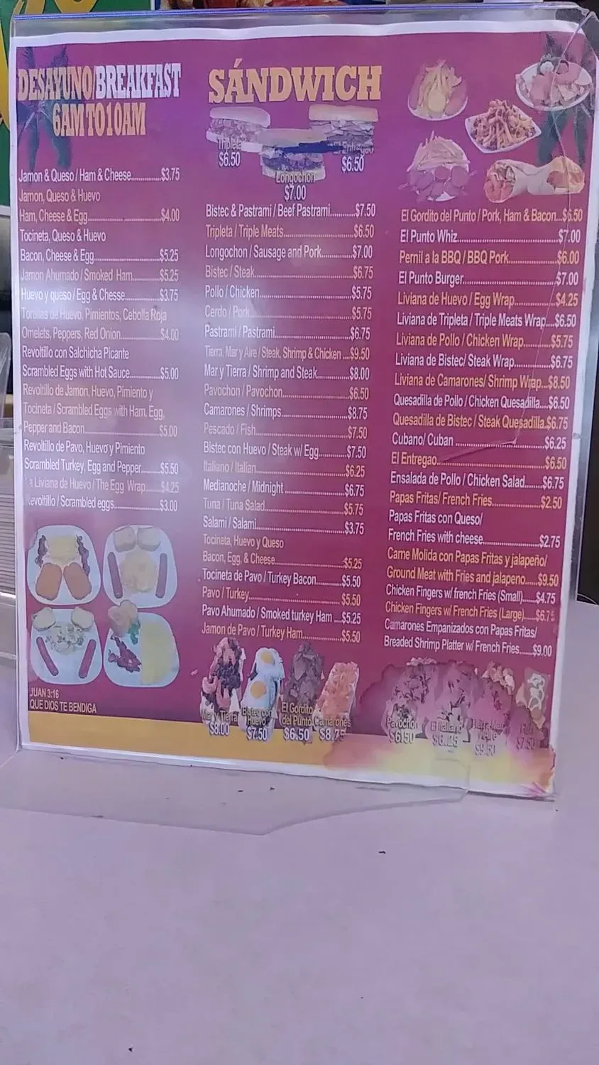 Menu 3