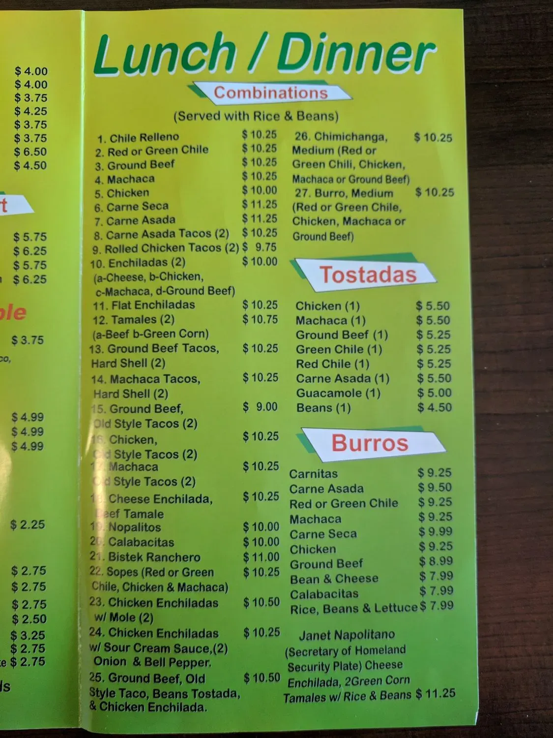 Menu 3