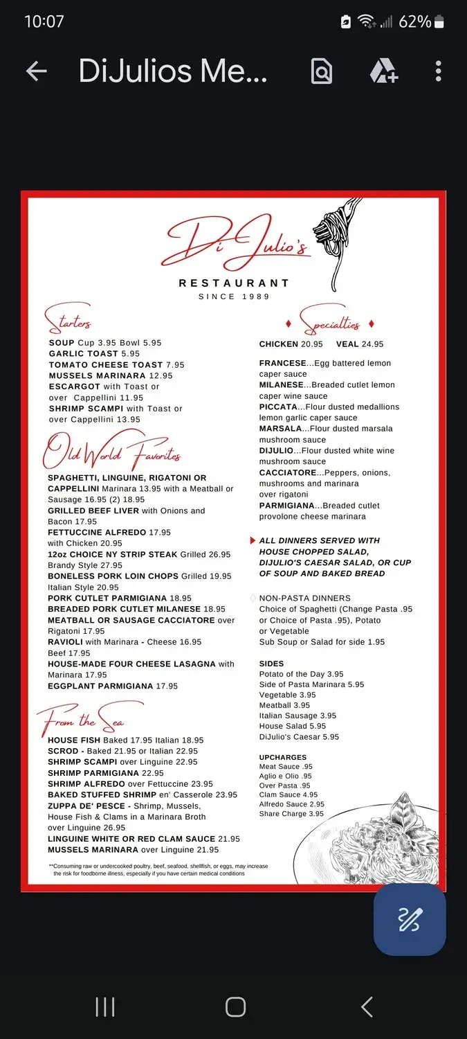 Menu 1