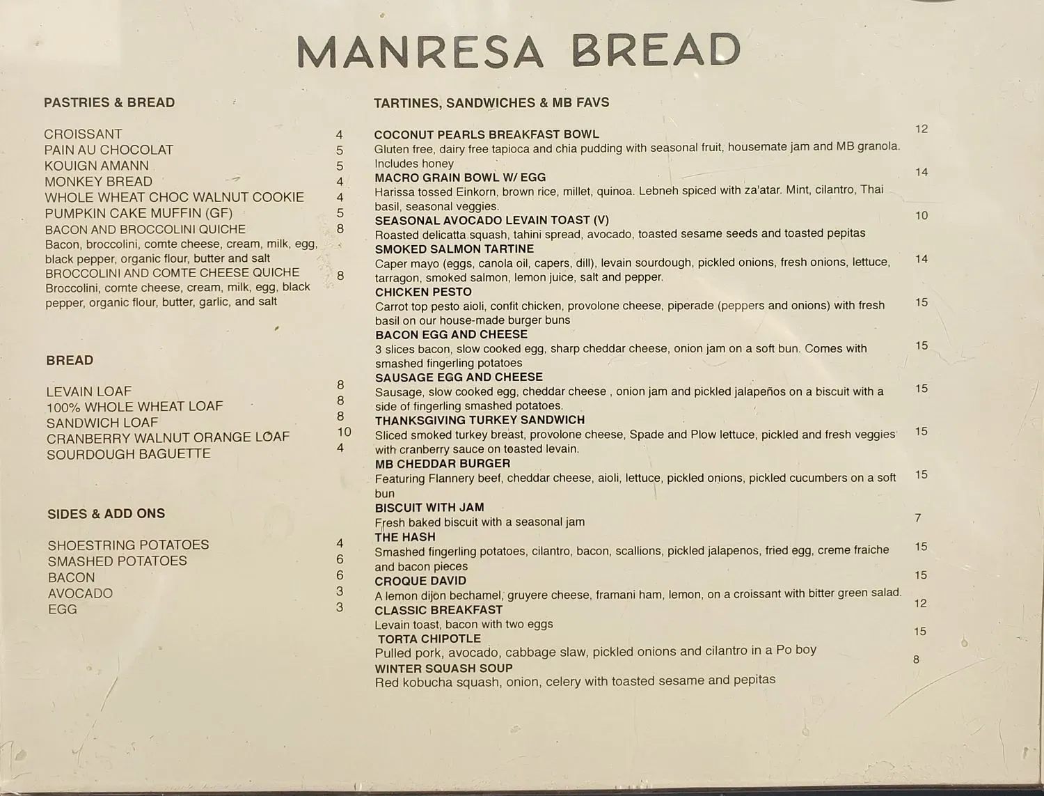 Menu 1