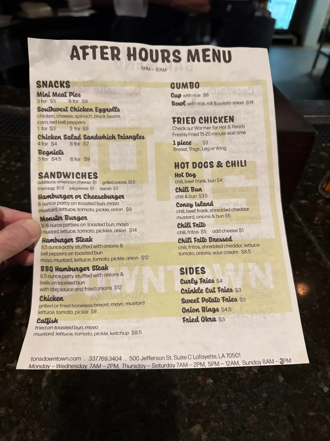 Menu 3