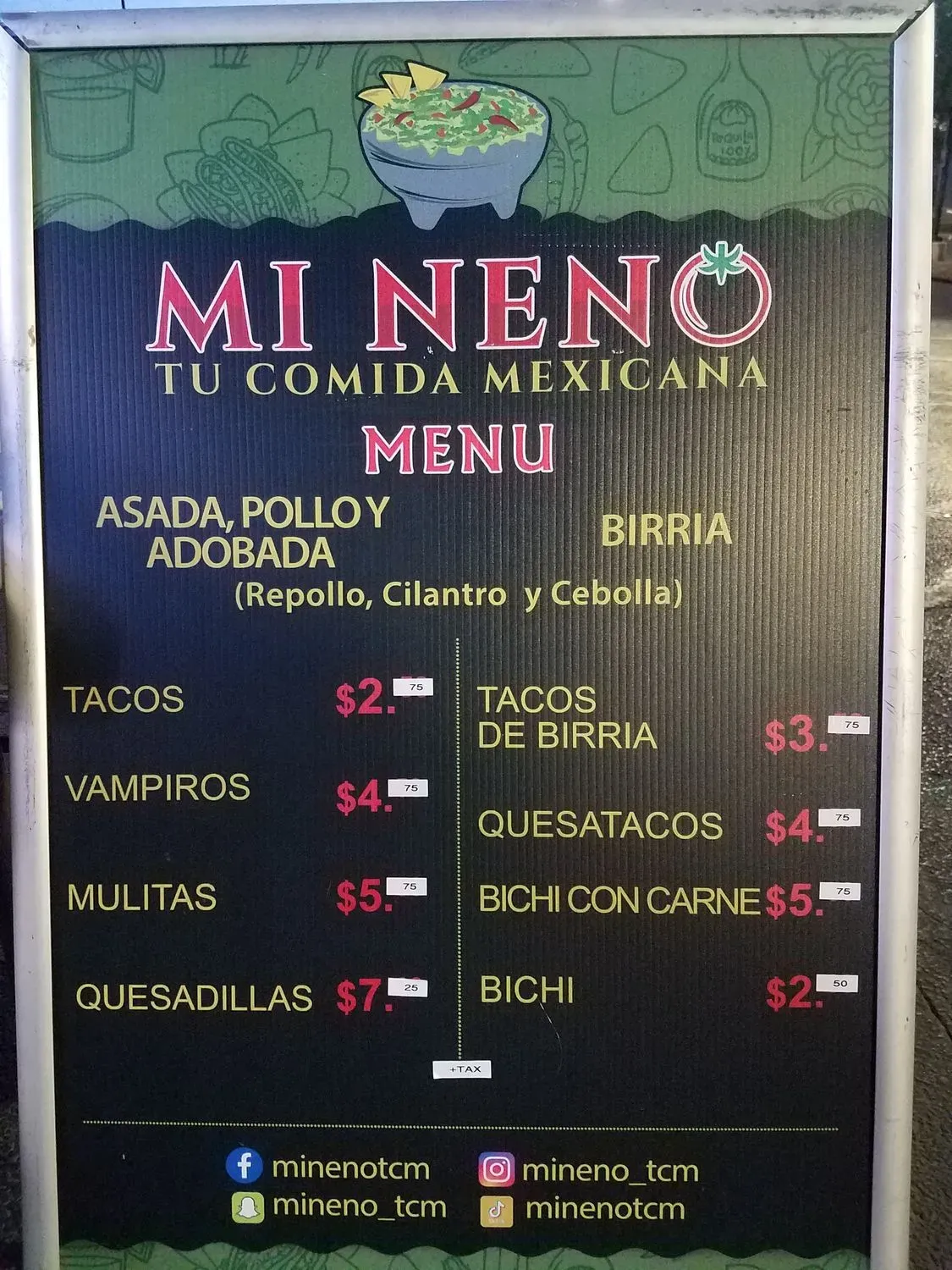 Menu 1