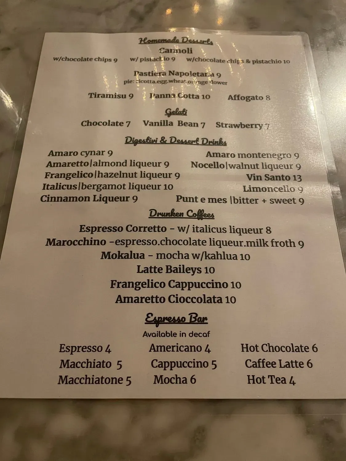 Menu 5