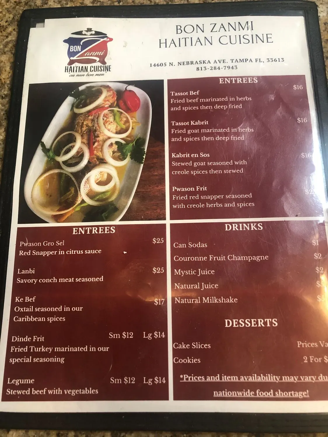 Menu 5