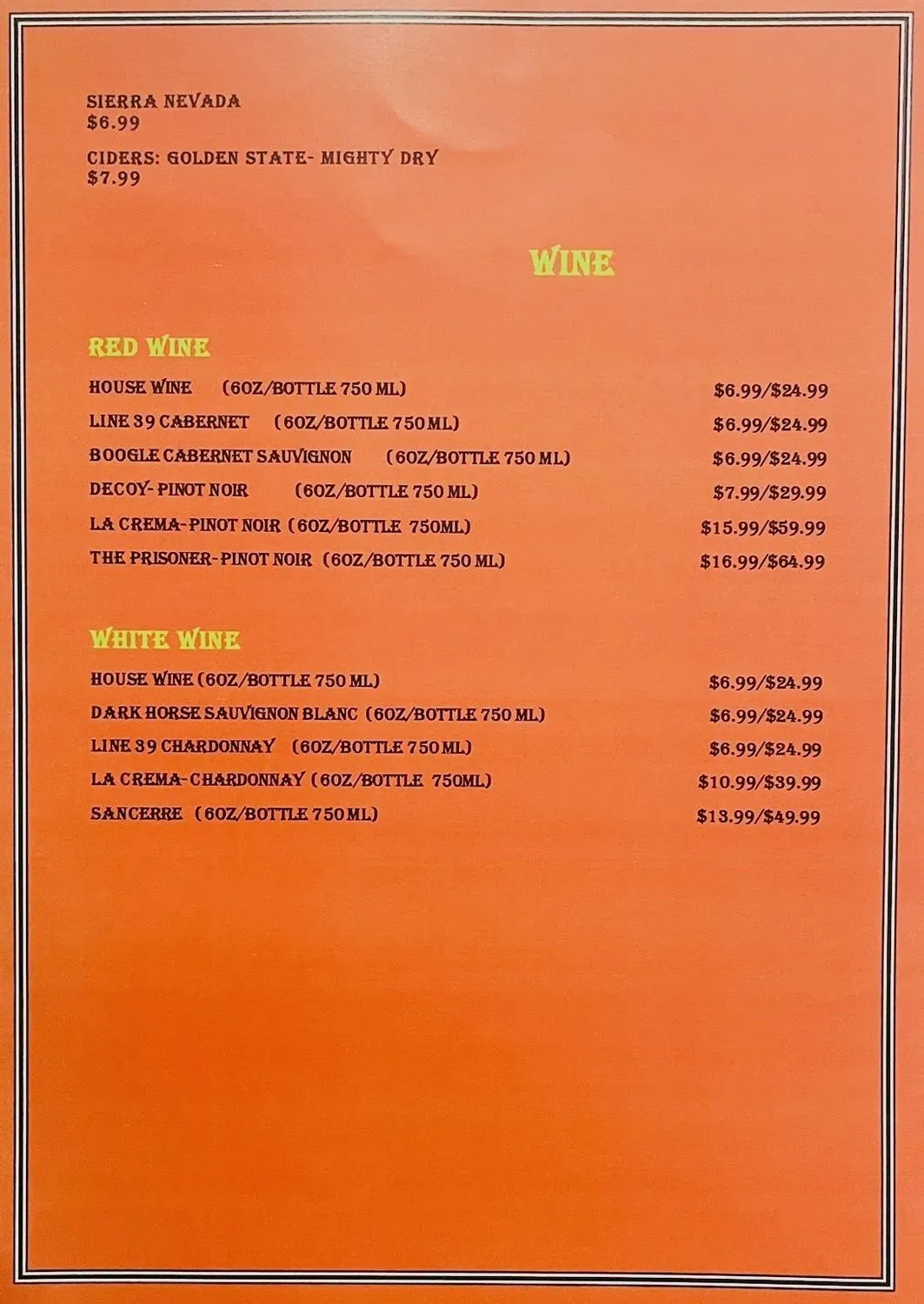 Menu 1