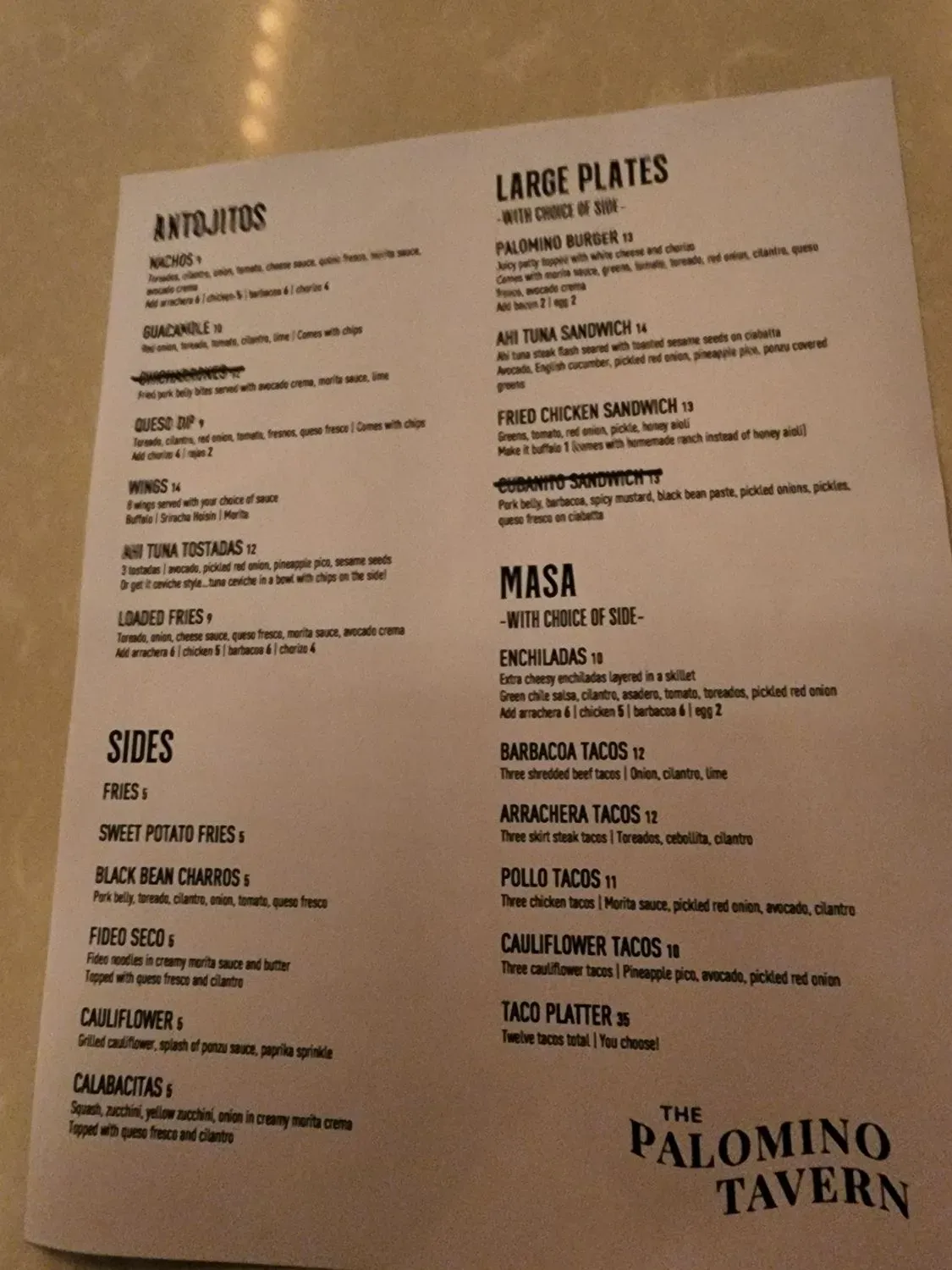 Menu 1