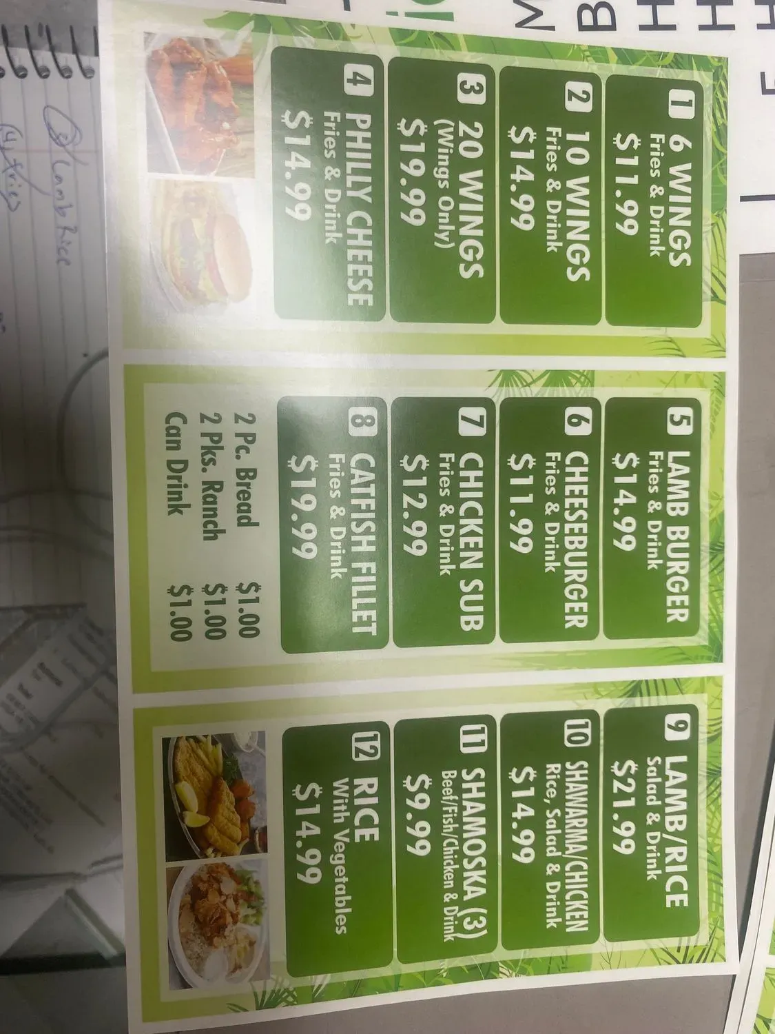 Menu 1