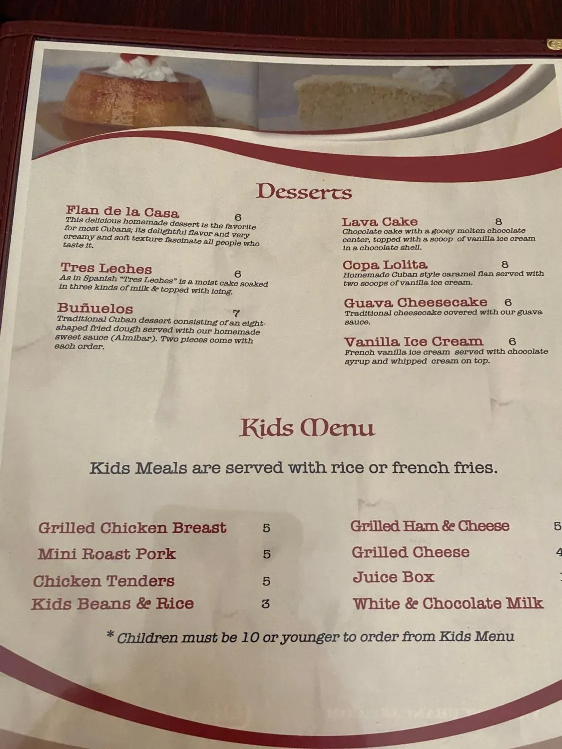 Menu 4