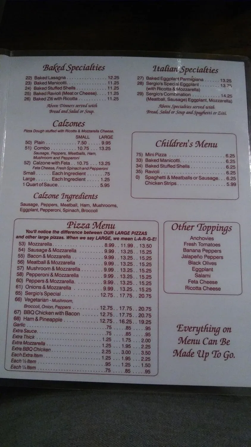 Menu 2