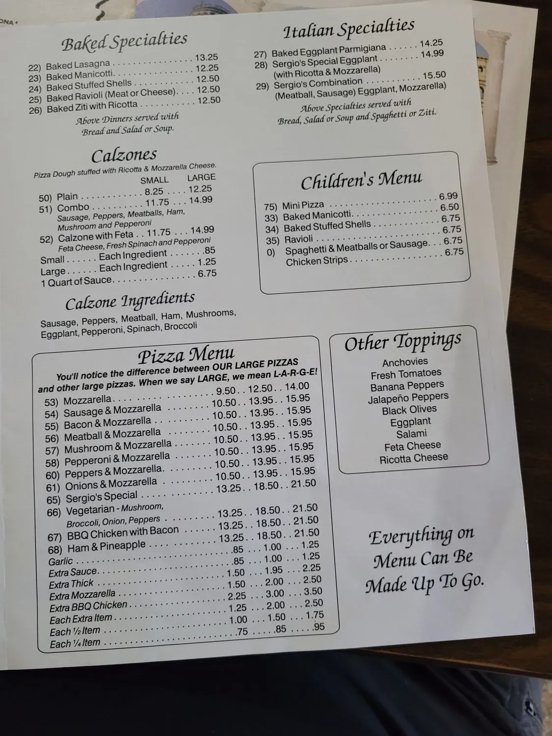 Menu 1