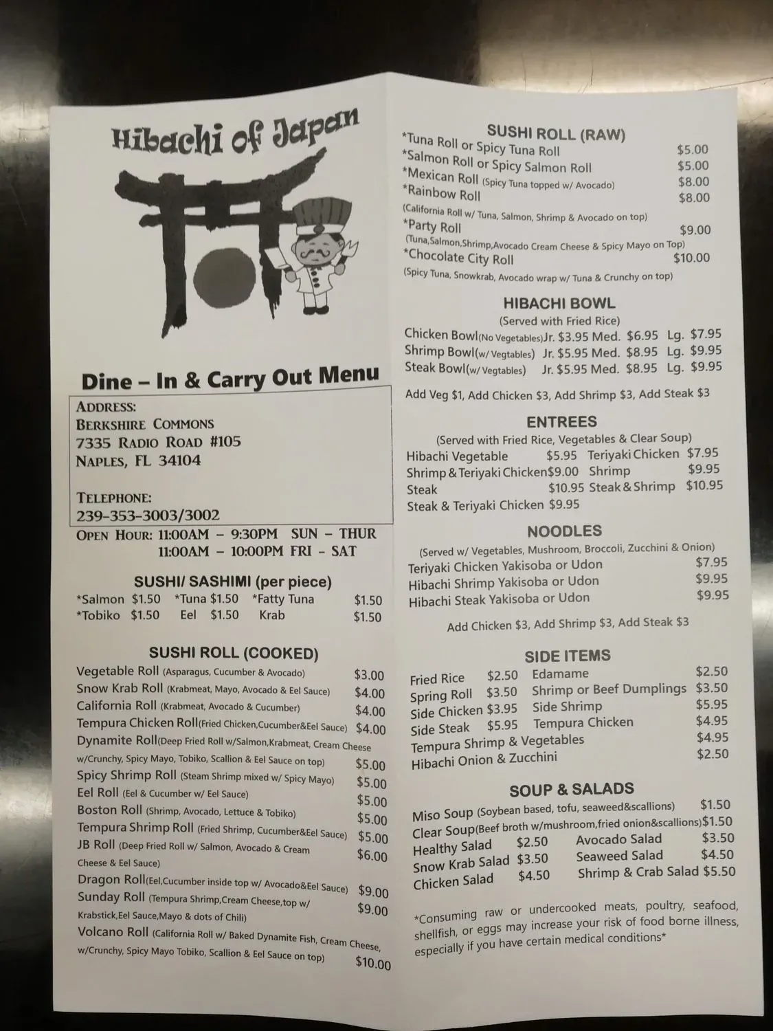 Menu 6