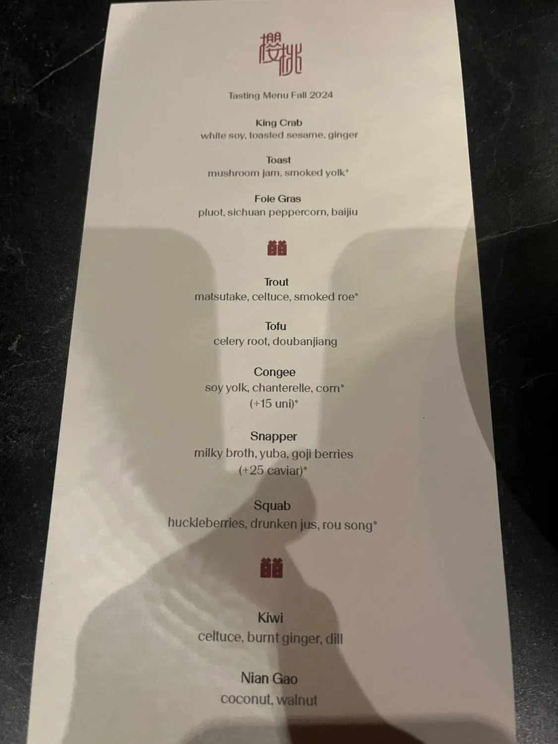 Menu 6