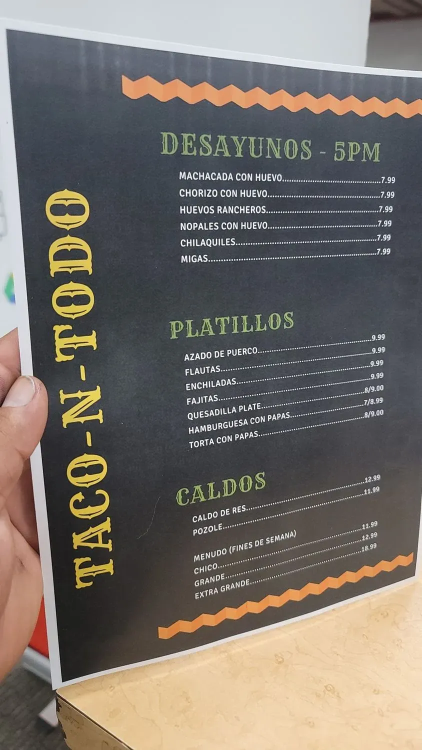 Menu 5