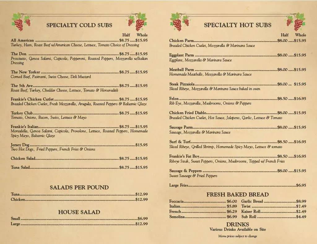 Menu 2