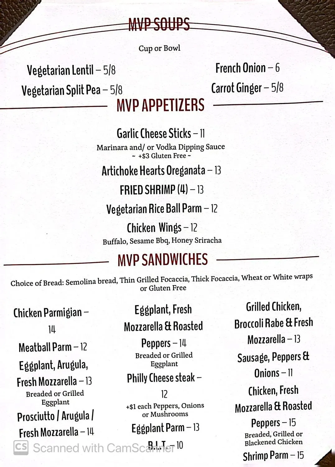 Menu 2