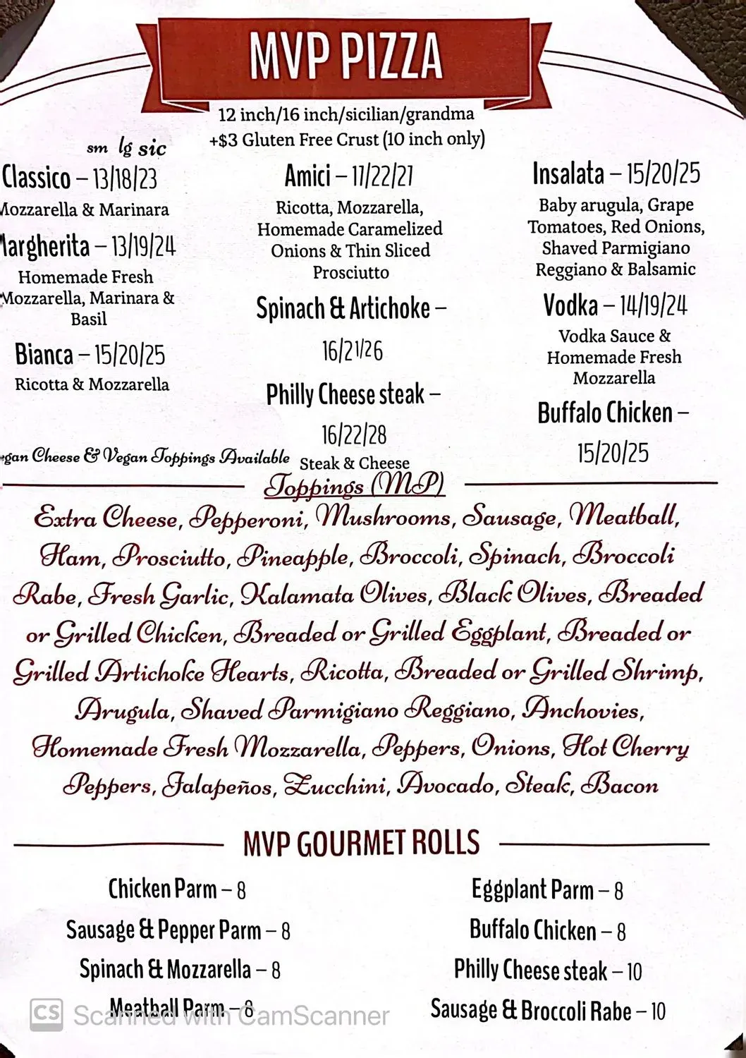 Menu 5