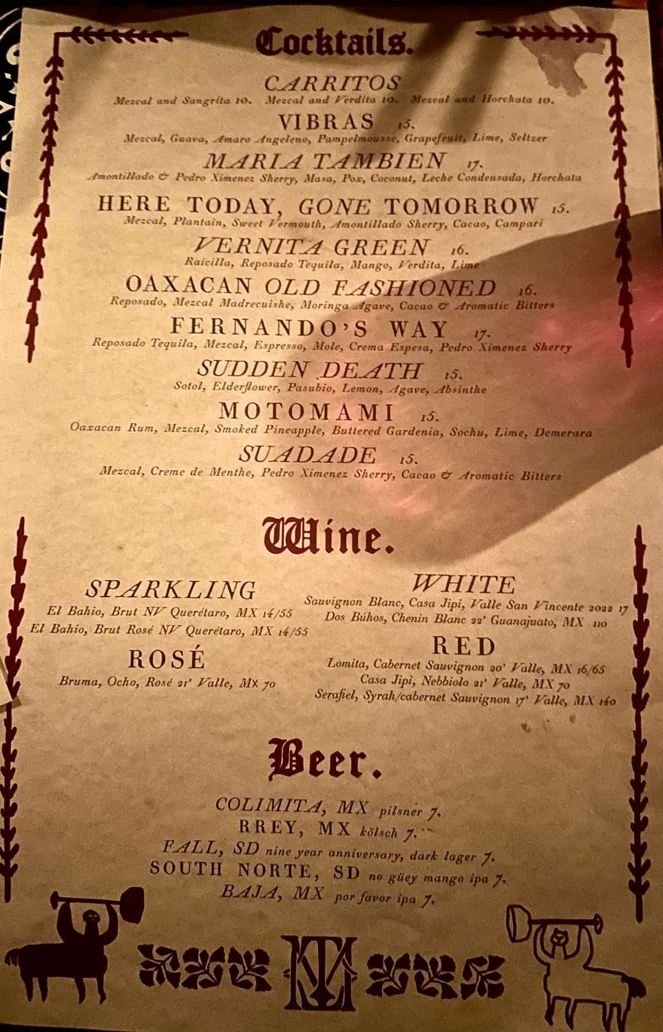 Menu 2